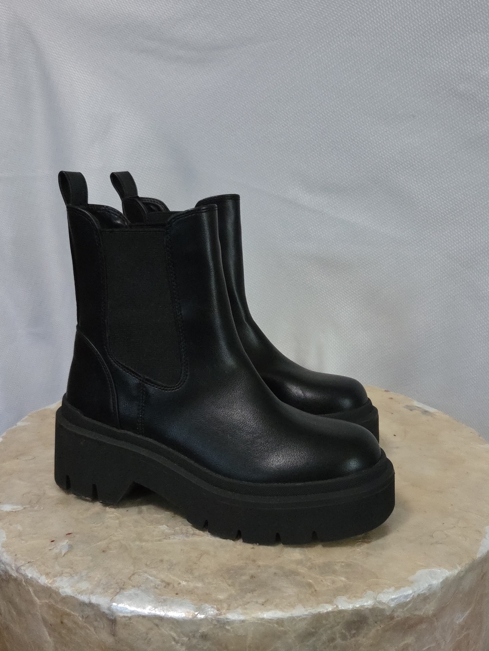 Call it Spring Black Platform Chelsea Boots - Women's